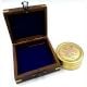 Brass Sundial Compass Gift with Engraved Message